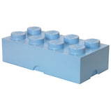 Lego storage box light blue 8