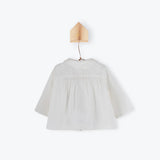 Off-white baby cotton blouse