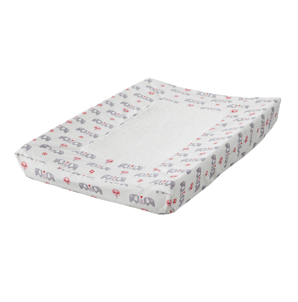 Changing pad cover Elephant pink