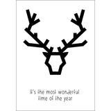 Christmas postcard deer It's the most