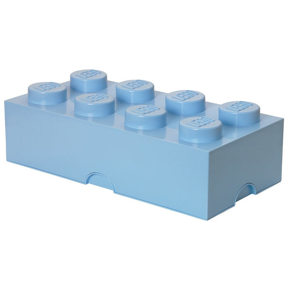 Lego storage box light blue 8