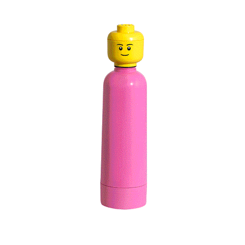 Lego drinking bottle classic pink