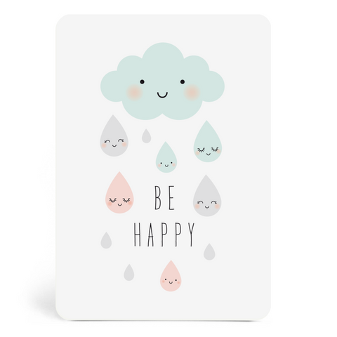Be Happy Postcard