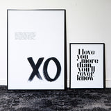 XO, 50x70 print