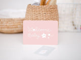 Welcome Baby Pink Postcard