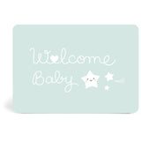 Welcome Baby Mint Postcard