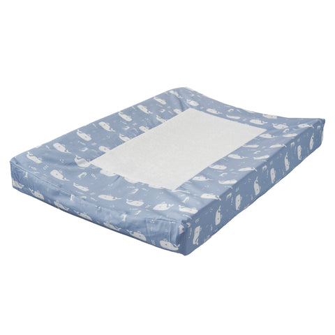 Changing pad cover Whale blue
