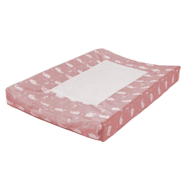 Changing pad cover Whale pink