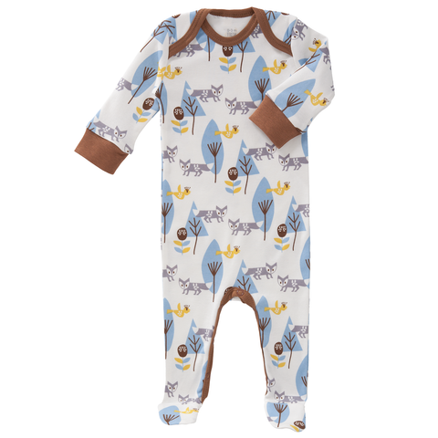 Pyjamas with feet Fox blue
