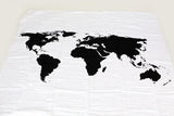 Muslin Swaddle Blanket World Map