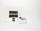 Textboard & a set of letters & signs