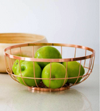 Fruit Basket Open Grid Copper