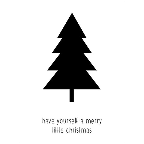 Christmas postcard tree Have yourself a...